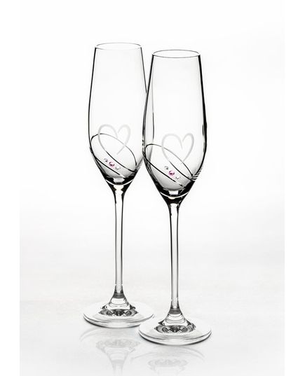 Свадебные бокалы Diamante Swarovski