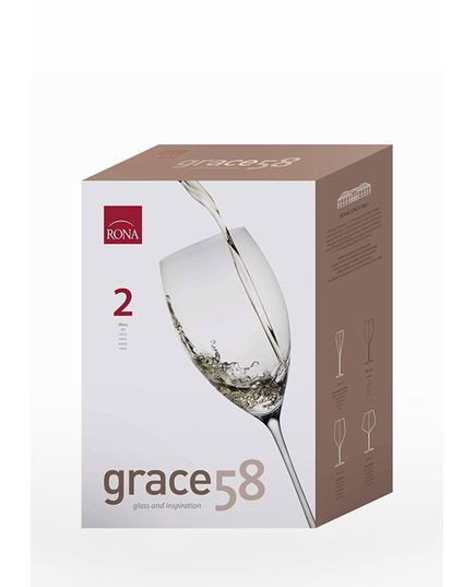 Набор из 2-х бокалов для красного вина, серия Grace, 580 мл, Rona, изображение 3