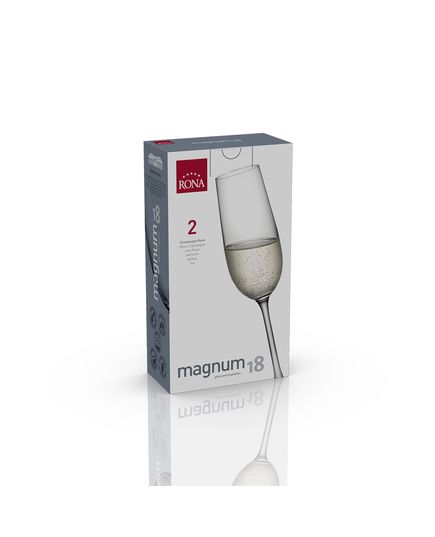 Набор из 2-х бокалов для шампанского, серия Magnum, 180 мл, Rona, изображение 3
