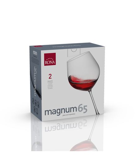 Набор из 2-х бокалов для бургундского вина, серия Magnum, 650 мл, Rona, изображение 3