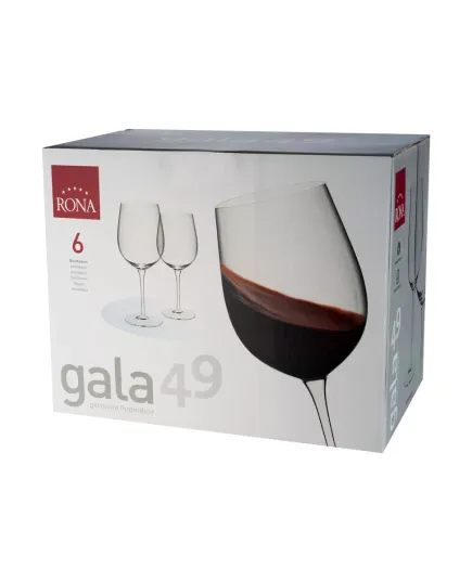 Набор из 6-ти бокалов для бордо, серия Gala, 490 мл, Rona, изображение 3