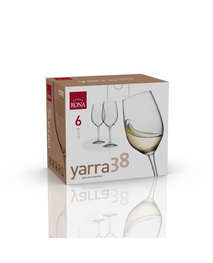Набор из 6-ти бокалов для вина, серия Yarra, 380мл, Rona, изображение 3