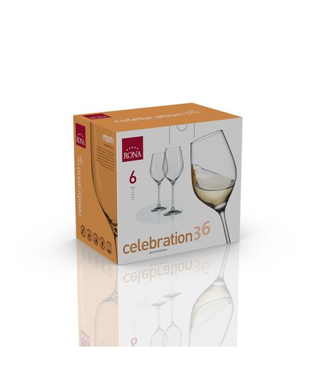 Набор из 6-ти бокалов для белого вина, серия Celebration, 360 мл, Rona, изображение 3