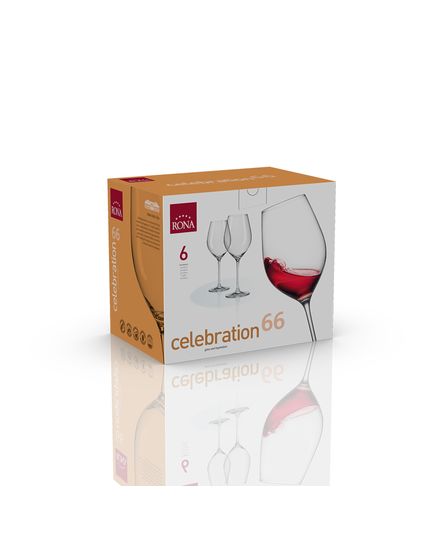 Набор из 6-ти бокалов для Бордо, серия Celebration, 660 мл, Rona, изображение 3