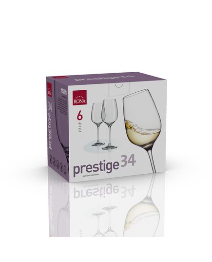 Набор из 6-ти бокалов для белого вина, серия Prestige, 340 мл, Rona, изображение 3