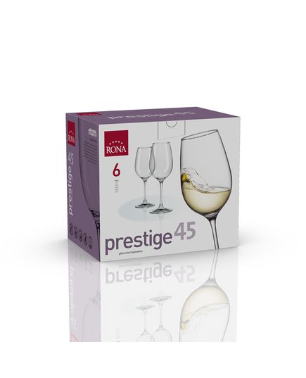 Набор из 6-ти бокалов для белого вина, серия Prestige, 450 мл, Rona, изображение 3