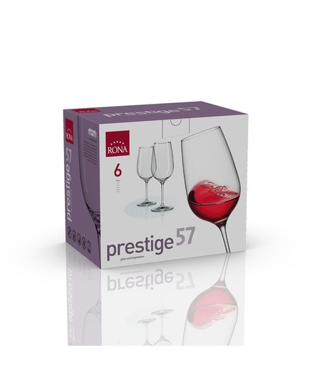 Набор из 6-ти бокалов для красного вина, серия Prestige, 570 мл, Rona, изображение 3