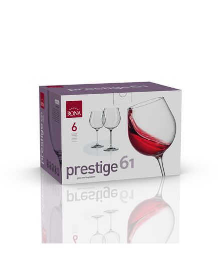 Набор из 6-ти бокалов для Бургундского вина, серия Prestige, 610 мл, Rona, изображение 3