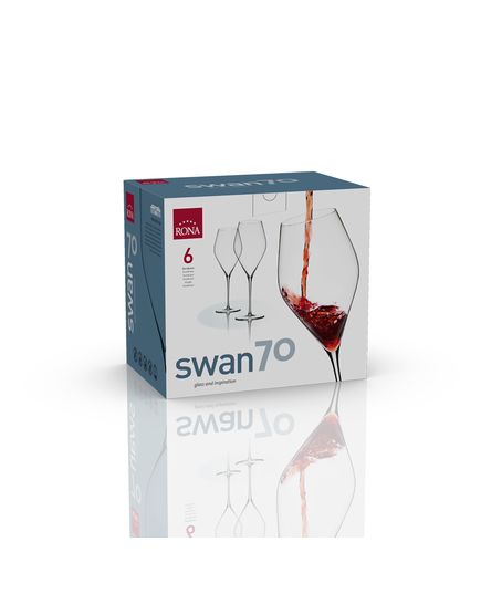 Набор из 6-ти бокалов для Бордо, серия Swan, 700 мл, Rona, изображение 3