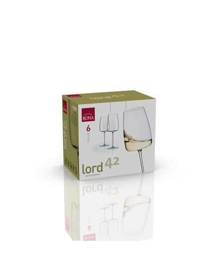 Набор из 6-ти бокалов для белого вина, серия Lord, 420 мл, Rona, изображение 3
