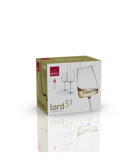 Набор из 6-ти бокалов для вина, серия Lord, 510 мл, Rona, изображение 3