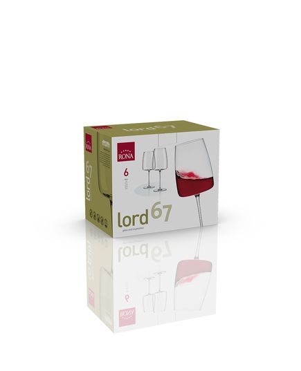 Набор из 6-ти бокалов для красного вина, серия Lord, 670 мл, Rona, изображение 3